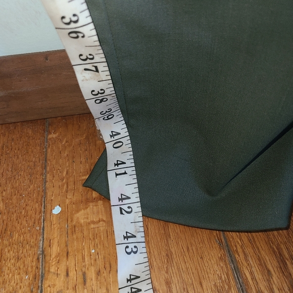 Authentic Balenciaga Dress Pants Slacks Women's Size 6 Olive Green New With Tag - Picture 10 of 13